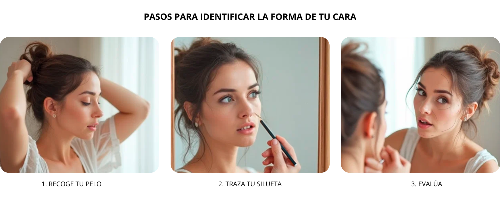 pasos para saber que forma tiene tu cara